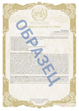Образец Приложение к СТО 01.064.00220722.2-2020 Качканар Сертификат СТО 01.064.00220722.2-2020 